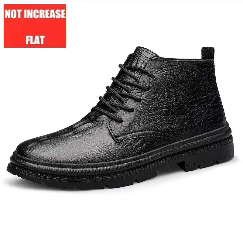 

Кожаные туфли на толстой подошве с высоким берцем 6см 8см Обувь на платформе для мужчин Повседневная обувь Обувь для увеличения роста Невидимый мужчина выше Подъемные балетки 37