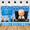 Boss Baby Thema Achtergrond Meisje Jongen Verjaardagsfeest Kinderkamer Decoratie Fotografie Achtergrond Gepersonaliseerd Naam Poster Banner