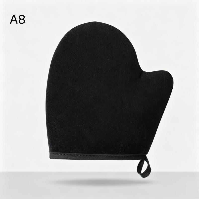 1Pcs Quickdry Flocking Glove Makeup Applicator Body Lotion Glove Self-Tanning Mitt Double-Sided Prevents Sticky Hands Applicator