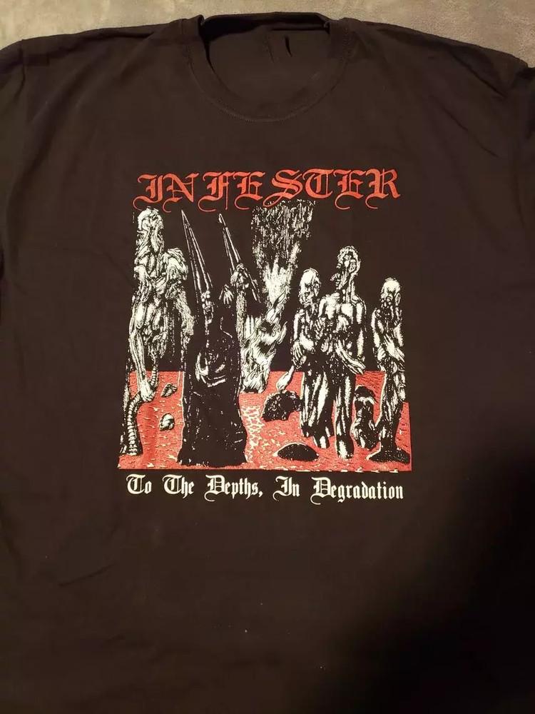 Infester Band To The Depth In Degradation T Shirt  Unisex T-Shirt M