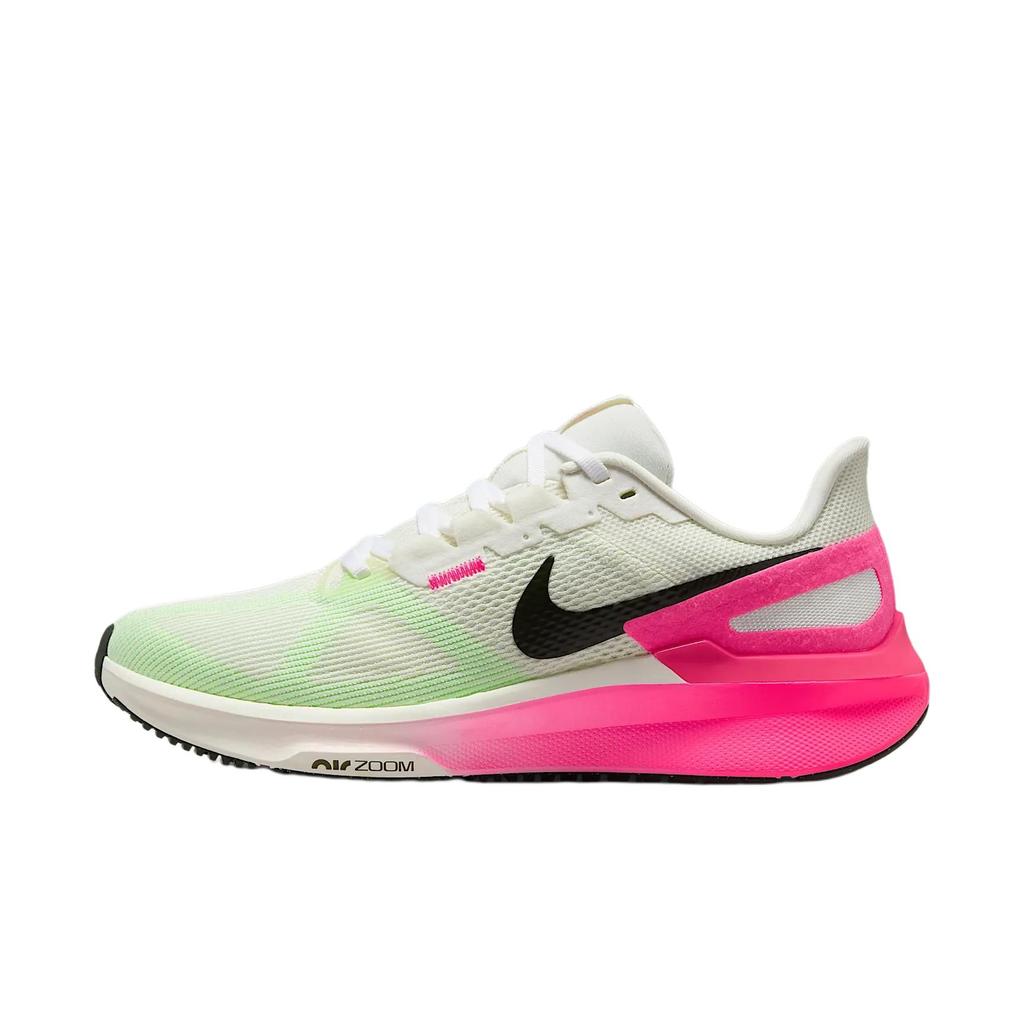 Nike Air Zoom Structure 25 Sail Hyper Pink Damesneakers Krem Lysende-Karmosinrød Sequoia IB7452-100
