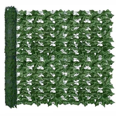 Artificial Ivy Hedge Green Leaf Fence Panels Faux Privacy Fence Screen for Home Outdoor Garden Balcony Decoration