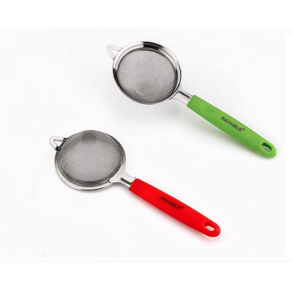

@ Stainless Steel Mesh Tea Strainer Tea & Coffee For Kitchen Zr-2481-60%Off