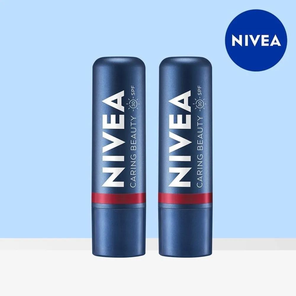 

(eTV)NIVEA Care & Color Lip Balm Deep Red 4.8g 2 pcs[35700663]