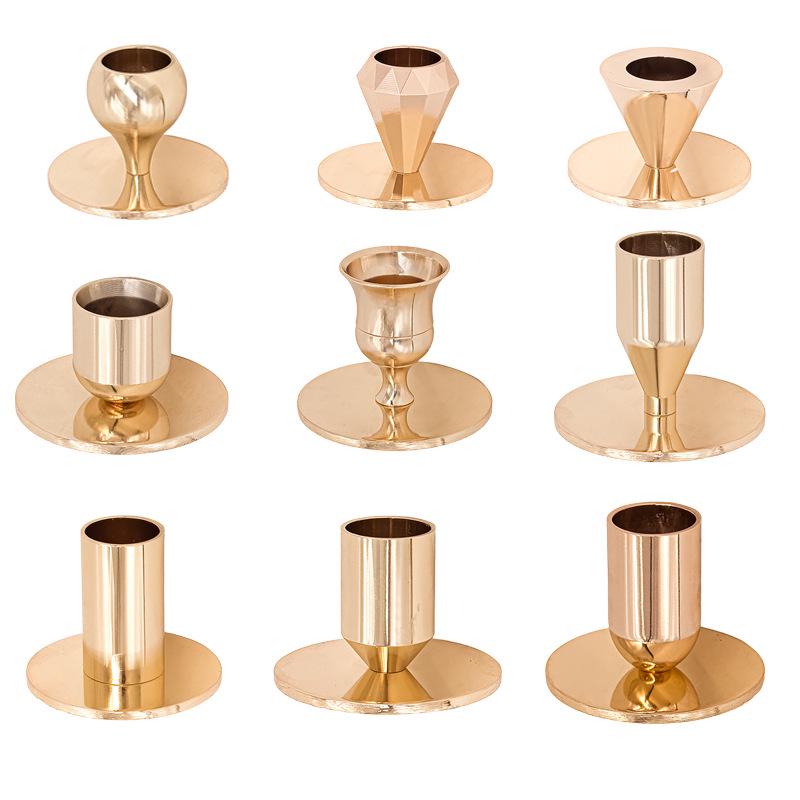 INS Style Silver Diamond Candle Holder - Western Restaurant Table Decoration