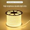 Waterproof 220V LED Strip Lights: Tri-Color, Self-Adhesive, Extra Bright for Living Room, Ceiling Trough, and Outdoor Use