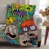Blanket Throw Super Cosy Plush Living R-RugratS-ES TV Room Cartoon Sofa Couch Childish Birthday Gifts