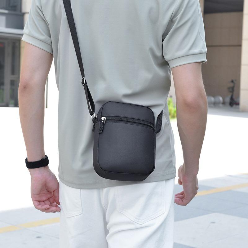 Men's Messenger Bag, Simple Casual Shoulder Bag, Oxford Cloth Diagonal Span Bag, Mini Small Bag, Mobile Phone Bag, Men's Bag.