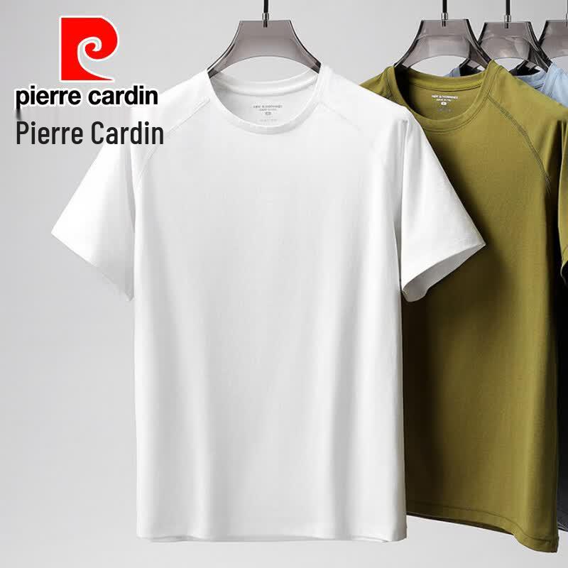 Pierre Cardin Men's Cool-Feel Quick-Dry Round Neck T-Shirt