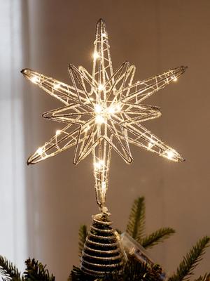 Weihnachtsbaumspitze Leuchtender Eisenstern im koreanischen Stil
