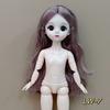 6 Minutes 30cm BJD Body Naked Doll 3D Real Eye General Muscle 20 Joint Cute Doll Change Girl Toy