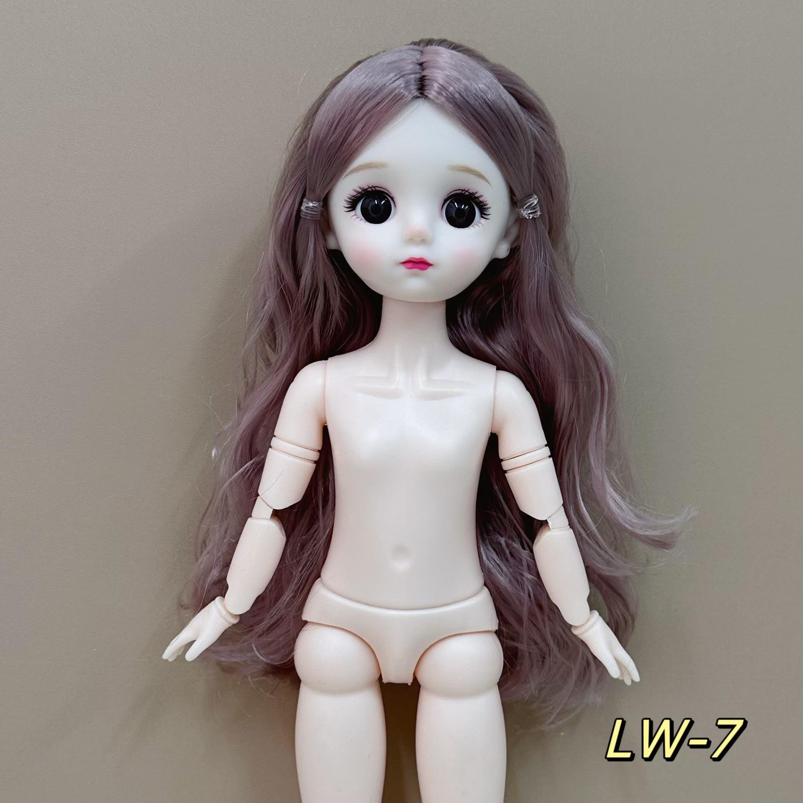 

6 минут 30 см BJD тело голая кукла 3D реальные глаза общие мышцы 20 суставов милая кукла меняющаяся девочка игрушка 30 брандейс синий