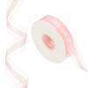 Organza Chiffon Ribbon Candy Satin Striped Sheer Craft Ribbons for Bows Making Gift Wrapping Wreath 50 Yards x 1" Decoration