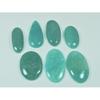 235Cts. Natural Green Amazonite Oval Cabochon Loose Gemstone 07 Pcs Lot C-3014