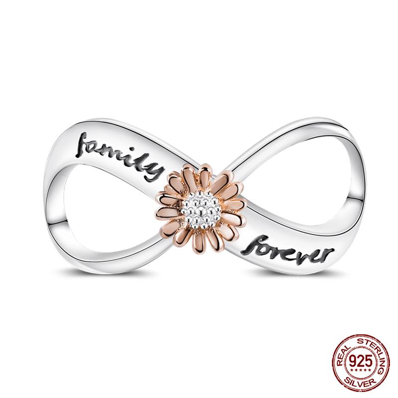 

100% Copper Classic Gold Sunflower Feather Charm Beads For Brand Original Bracelet Diy