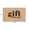 Online Retail Handmade Appreciation Labels "Gift For You" Cardstock Kraft Paper Greeting Cards