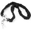 Bike Lock Steel Oxford Cloth Corrosion Resistance Anti Theft Bike Chain Lock Black