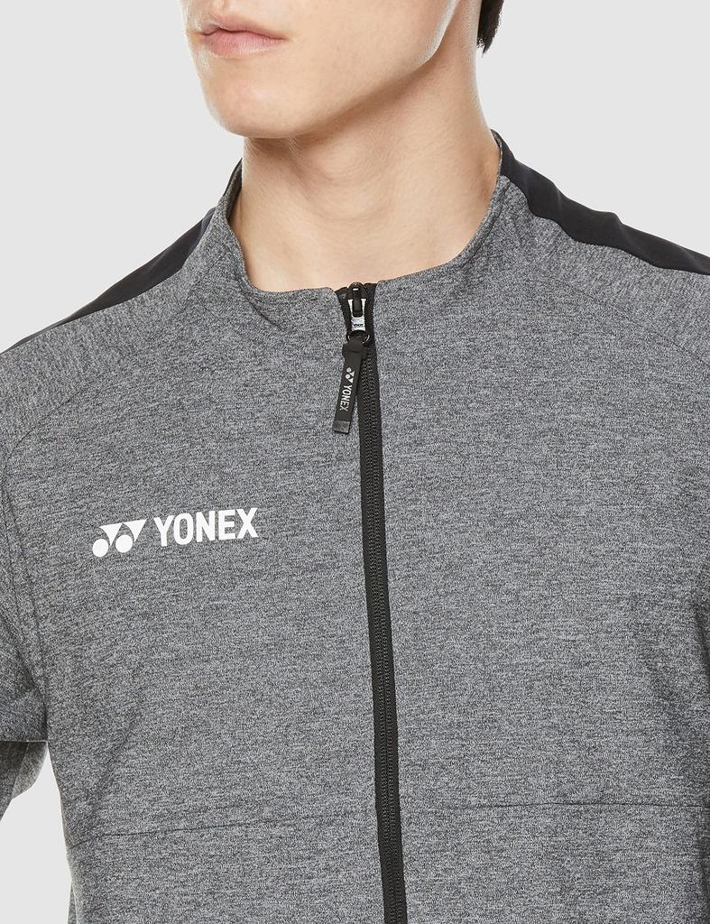 Yonex Jacket Knit Shirt Gray S Warm-up (Fit Style) Men's (010)