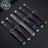 For IWC Engineer Genuine Leather Watch Band IW328901 IW328902 IW328903 Men Cowhide Rubber Bottom Watch Strap Steel Connectors