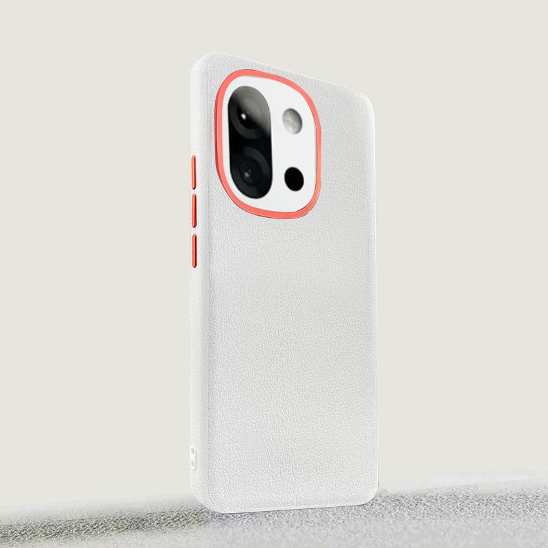 

Однотонный кожаный чехол для OnePlus ACE 6, 1+Ace 5 Pro 13R 13T, чехол для мобильного телефона с большим отверстием, металлическая рамка-бампер для защиты объектива OnePlus 13