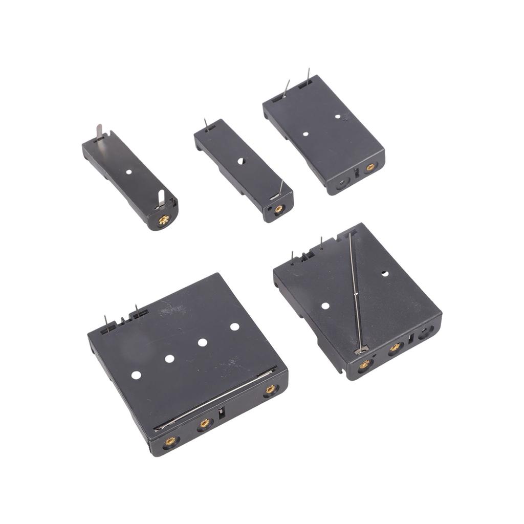 Solderable Plastic 2A Battery Box Metal Pin Connectors Secure For DIY Projects Emergency Lights