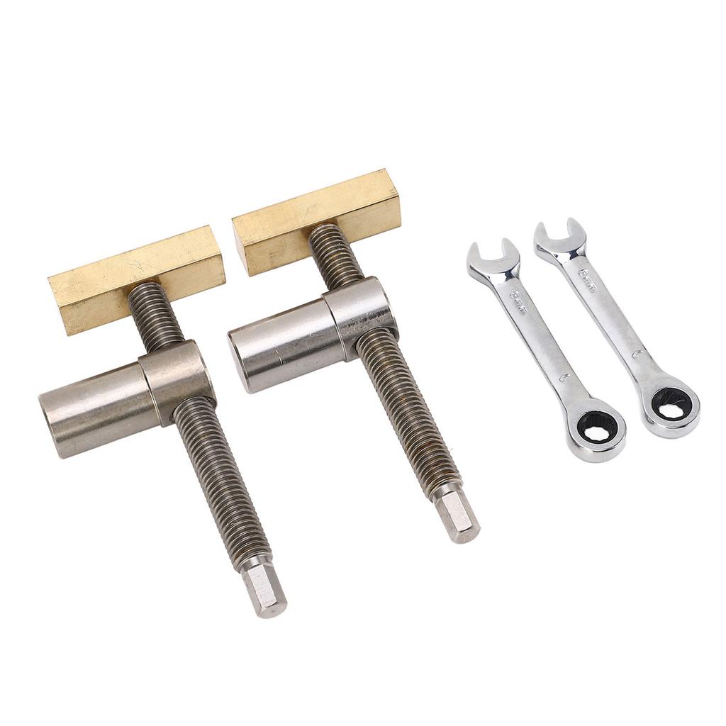 Woodworking Desktop Clip Stainless Steel Brass Block Bench Dog Clamp Workbench Fast Fixed Clip