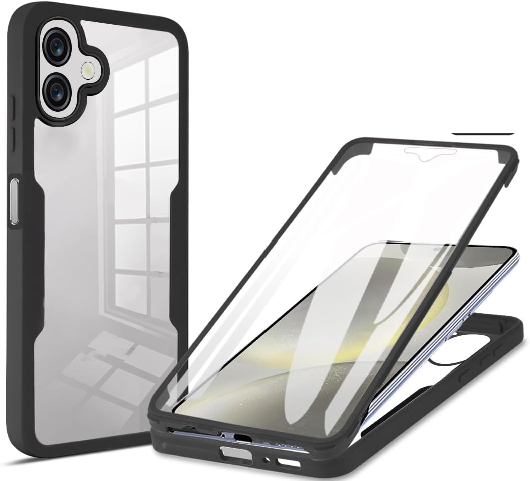 

Чехол 360° для Vivo V60 Lite с встроенной защитной пленкой for Vivo V60 Lite чёрный