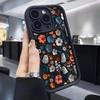 Floral Skull Groove Phone Case for iPhone 15/16/17 Pro Max