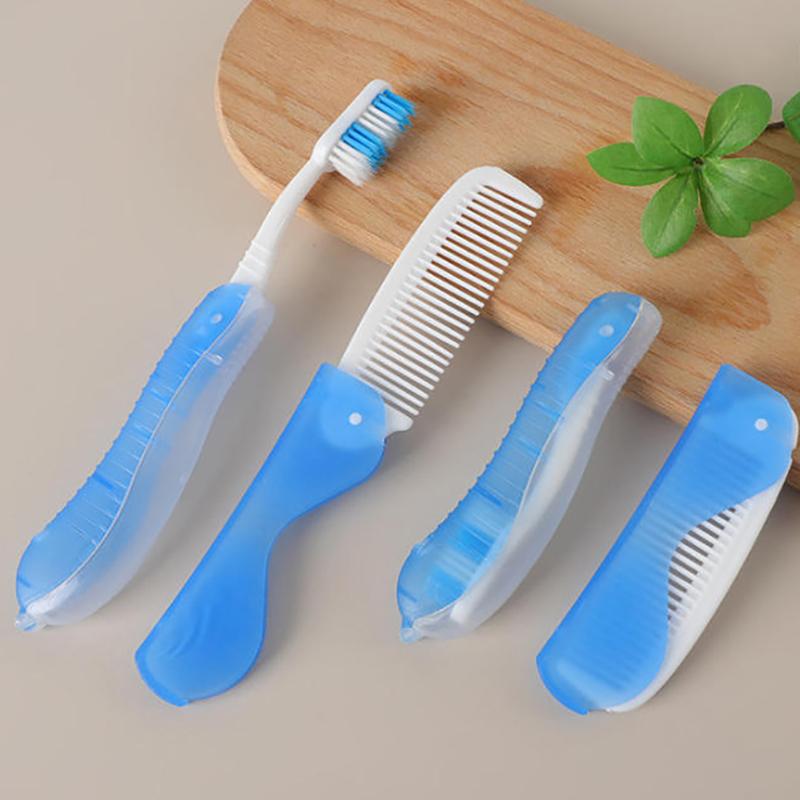Hygiene Oral Portable Disposable Foldable Travel Camping Toothbrush Comb Hiking Tooth Brush Tooth Cleaning Tools