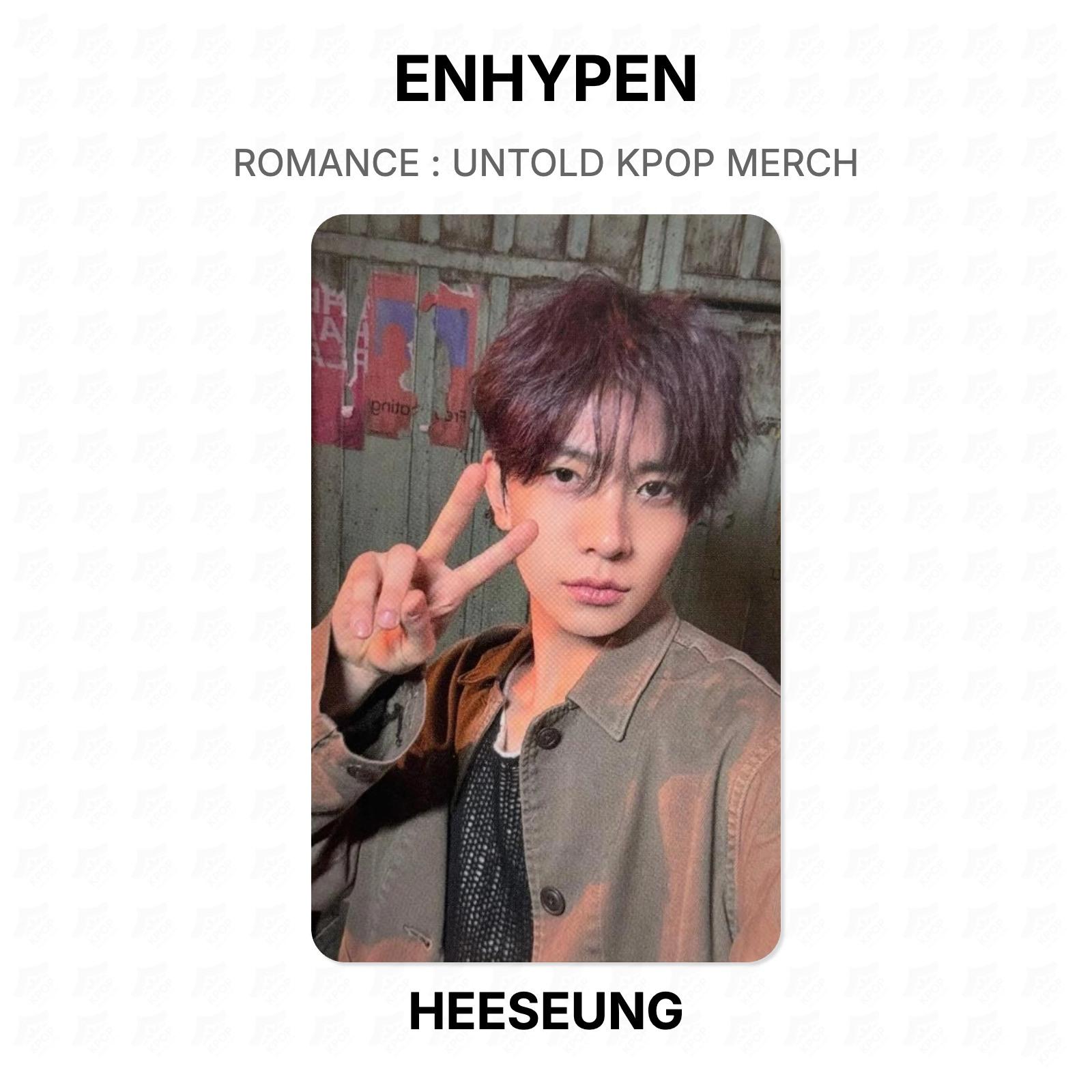 ВОСХИЩЕННЫЙ РОМАНТИК : Официальная фотокарточка UNTOLD KPOP MERCH HEESEUNG