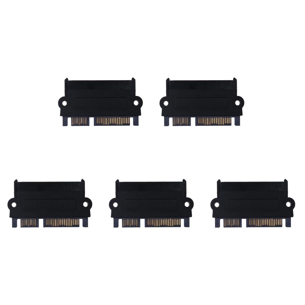 2-5Pcs SFF 8482 SAS to SATA 180 Degree Angle Adapter Converter Straight Head SAS Hard Drive to Motherboard SATA Adapter for PC