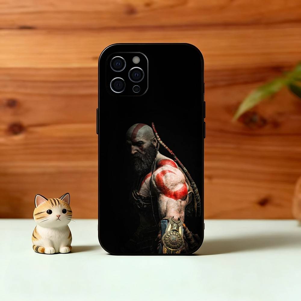 G-Gladiator W-War K-Kratos Phone Case For iPhone 17, 16,15,14,13,12,11 Plus,Pro Max, Others Soft Black Cover