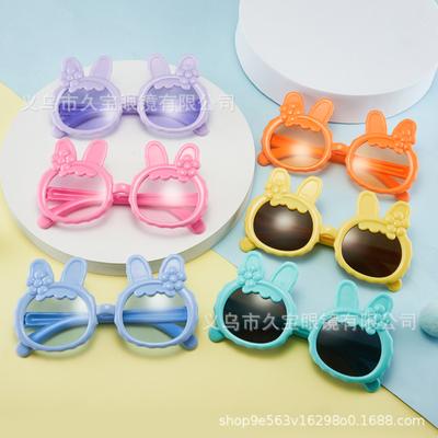Óculos de Sol Infantis Fofos com Laços, Óculos de Sol para Bebê, Óculos de Sol de Desenho Animado