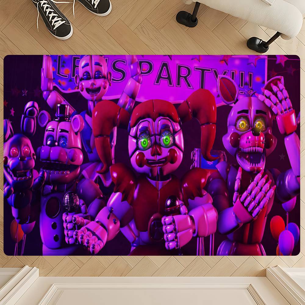 F-Fnaf Five-nights-At-Freddys Bathroom Mat Kids Room Bedroom Decoration Balcony Anti-Slip Doormat Living Room Bedside Area Rugs
