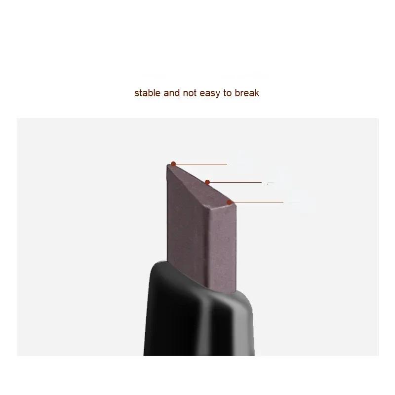 Small Gold Stick Double-Headed Eyebrow Pencil Ultra-Thin 3D Definition Lasting Non-Smudge Triangle Shape for Perfect Brows