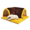 Warmes Meerschweinchen Versteck Tunnel Bett, Weiche Abnehmbare Meerschweinchen Tunnel und Röhren für Käfig Meerschweinchen Verstecke Fleece Haus Röhren