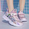 Girls Breathable Single Mesh Shoes Summer Hollow Nonslip Shoes Student Soft Bottom Running Kids Leisure Outdoor Sports