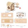 DIY Kit Wooden Fairy House Kit Wooden Material DIY Assembled House  Desktop Decoration