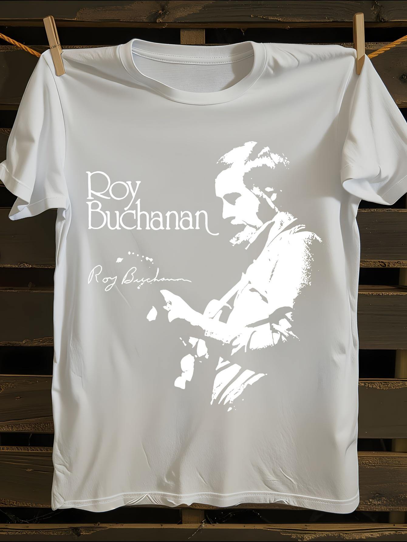 Roy Buchanan Signature Guitar Player Graphic Black T-Shirt XL
