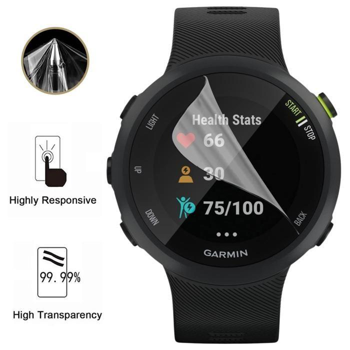 Protecție ecran pentru Garmin Forerunner 45s [Pachet 6] Folie Protectoare de Plastic Rezistentă Ultra Subțire Phonillico