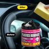 Car Plastic Repair Wax, Scratch Removal Formula,Interior Panel Restoration,Wheel Shine & Seat Care,Multi-Purpose Polishing Agent