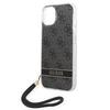Funda para iPhone 14 Plus Guess Hardcase 4G Estampado Correa Negra