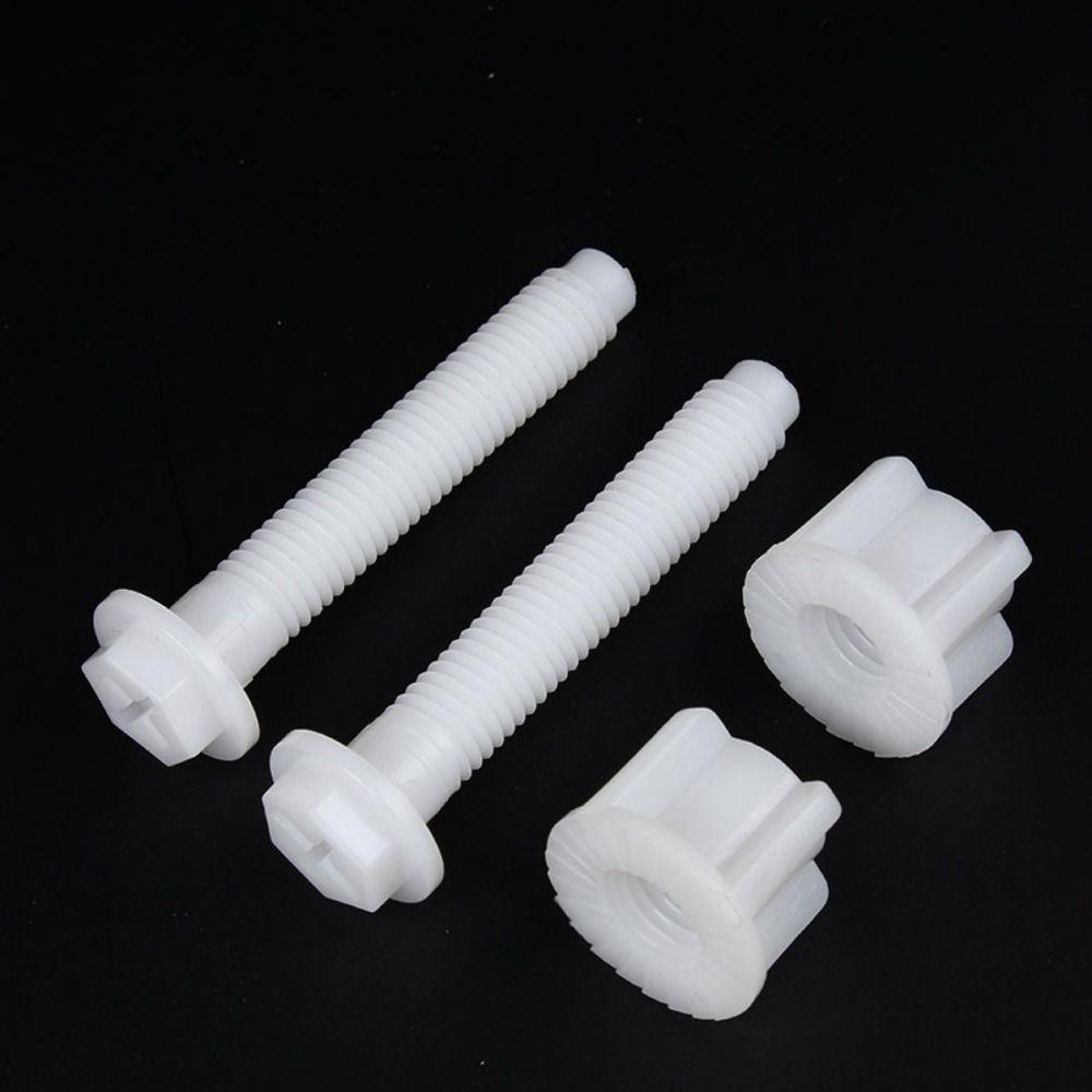 4 Pack Bolt Top Hinge Toilet Seat Screws Replacement Universal