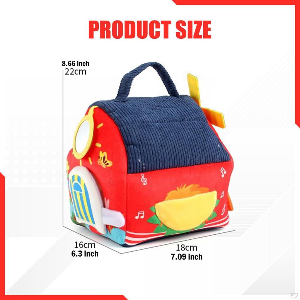 Farm Animals Educational Learning Toy Portable Soft Ie Play Set for Preschool 3M+ Infants