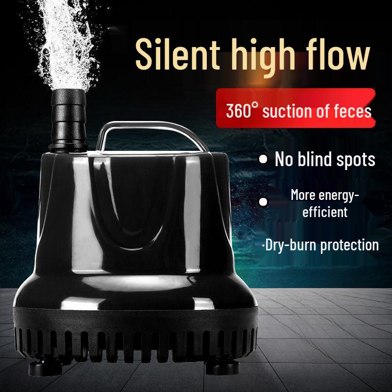 Goldfish Tank Mini Silent Submersible Pump for Rockery Waterfall, Fountain, and Circulation Filter.