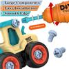Take Apart Car Toys for Boys DIY Engineering Construction Truck Toy Vehicle Excavator Crane Kids Building Educational Toy Gift