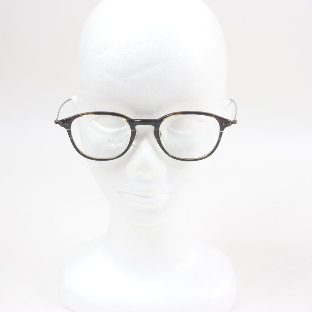 Excellent OLIVER PEOPLES Glasses Stiles Marble Pattern Dark brown mens OV5371D Used