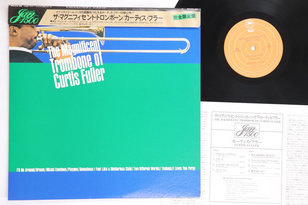 LP Record CURTIS FULLER - Magnificent Trombone Of Curtis Full ECPU6 EPIC 1977 Japan Obi Jazz Used