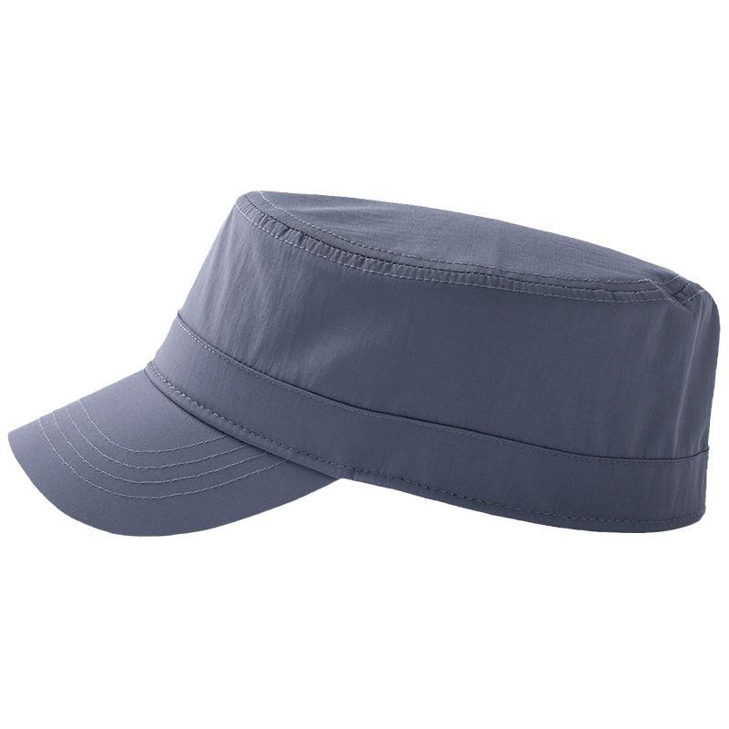 Men's Plus Size Quick-Drying Flat Top Hat - Trendy, Warm & Versatile for Autumn/Winter