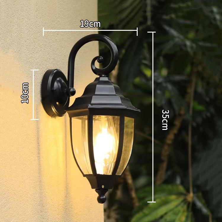 Modern & Creative Retro Outdoor Wall Lamp IP65 Waterproof Corridor Light with LED Aluminum Base for Home Use